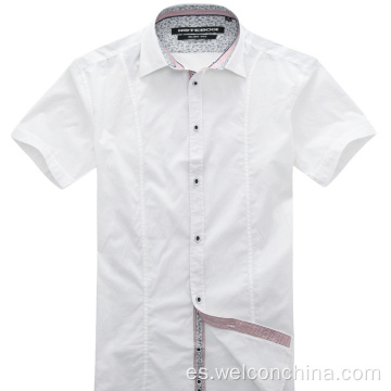 Body White Fit Camisas casuales de mangas cortas